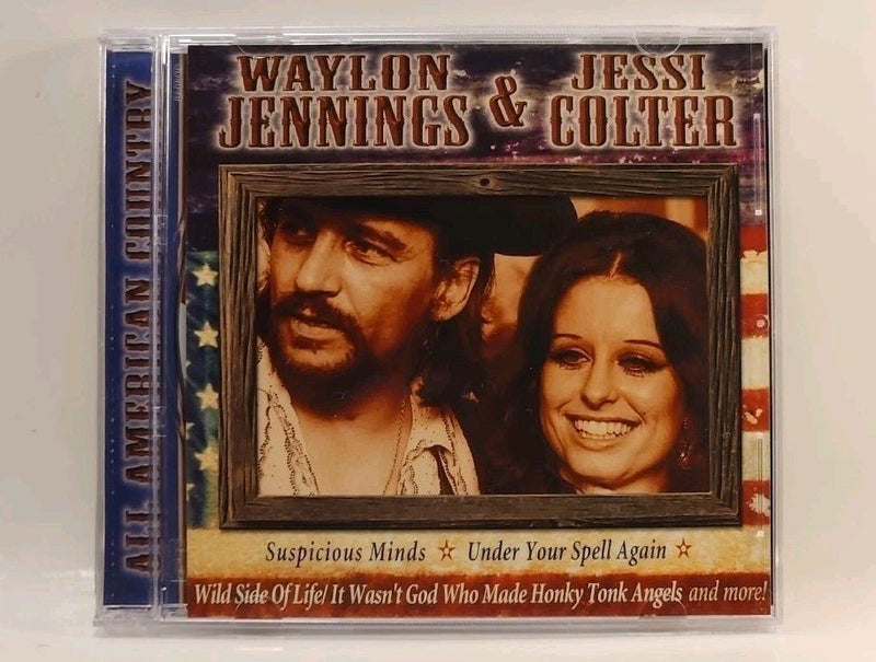 All American Country: Waylon Jennings Jessie Coulter CD OOP BMG USA w1s2 1838 - Darktower Media