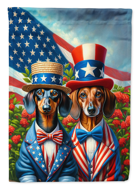 All American Dachshund Garden Flag - Darktower Media