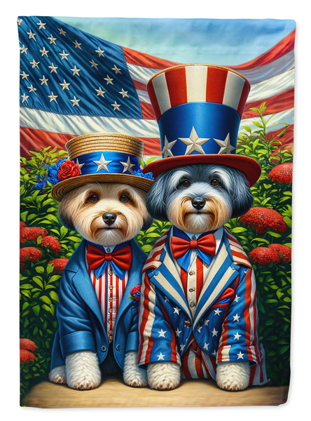 All American Dandie Dinmont Terrier Garden Flag - Darktower Media