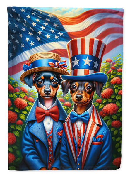 All American Miniature Pinscher Garden Flag - Darktower Media
