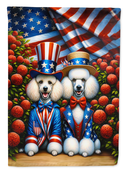 All American Poodle Garden Flag - Darktower Media