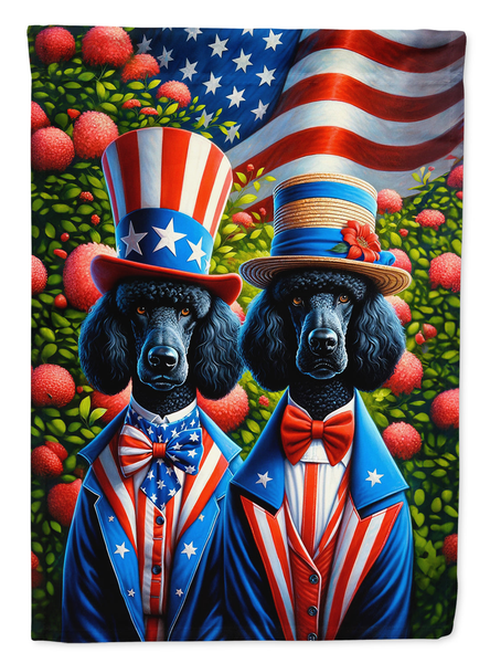 All American Poodle Garden Flag - Darktower Media