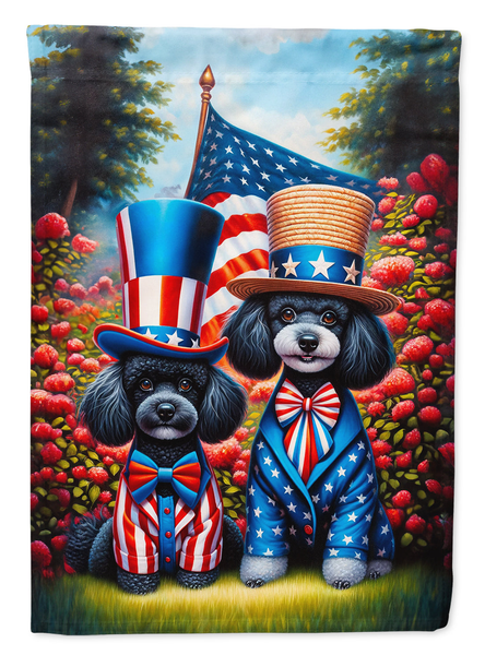 All American Poodle Garden Flag - Darktower Media