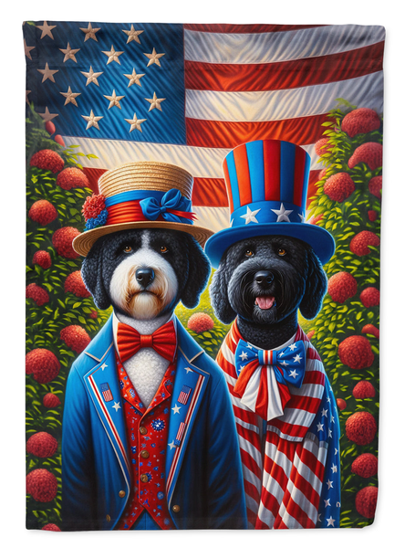 All American Portuguese Water Dog House Flag - Darktower Media