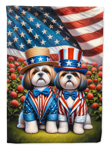 All American Shih Tzu Garden Flag - Darktower Media