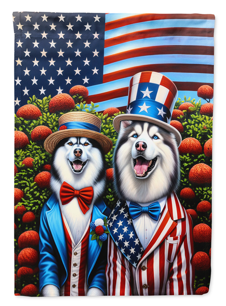 All American Siberian Husky House Flag - Darktower Media