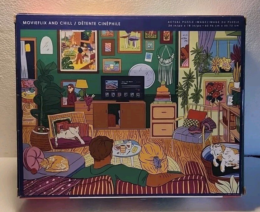 Amber Day Spin Master 500 Piece Jigsaw Puzzle MovieFlix and Chill NIB - Darktower Media