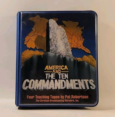 America and the Ten Commandments - 4 Teaching Cassette Tapes, Pat Robertson NM