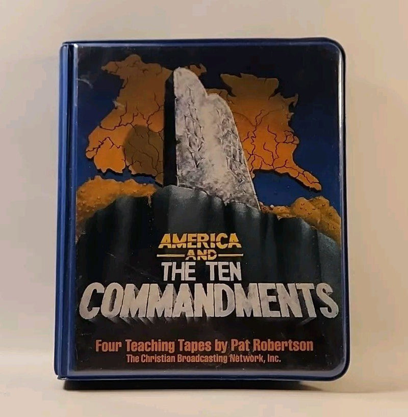 America and the Ten Commandments - 4 Teaching Cassette Tapes, Pat Robertson NM - Darktower Media