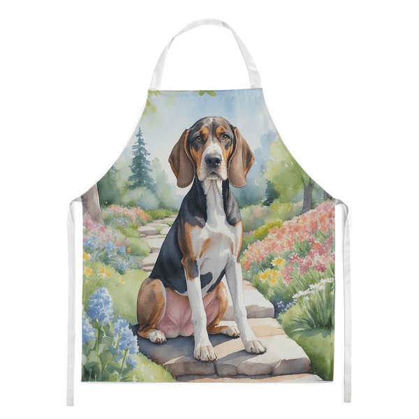 American English Coonhound Spring Garden Apron - Darktower Media