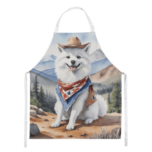 American Eskimo Cowboy Welcome Apron - Darktower Media