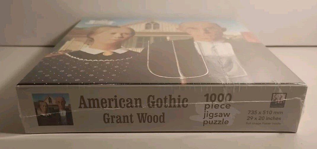American Gothic by Grant Wood 1000 piece puzzle - Flame Tree Publishing UK - Darktower Media