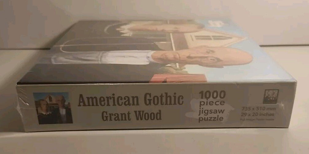 American Gothic by Grant Wood 1000 piece puzzle - Flame Tree Publishing UK - Darktower Media