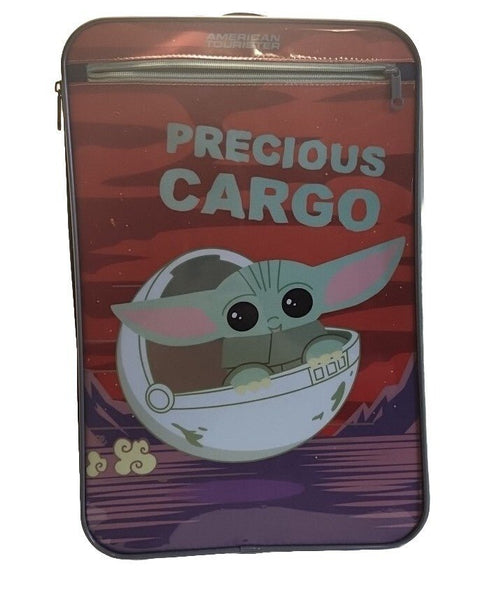 American Tourister Kids' Softside Upright Luggage Telescoping Handle Grogu - Darktower Media