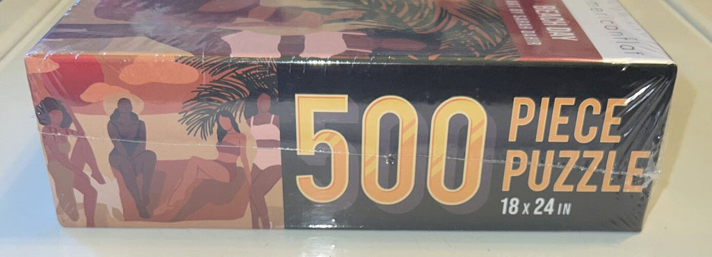 AmericanFlat Beach Day 500 Piece Jigsaw Puzzle 18x 24" Art By Sarah Dahir - Darktower Media