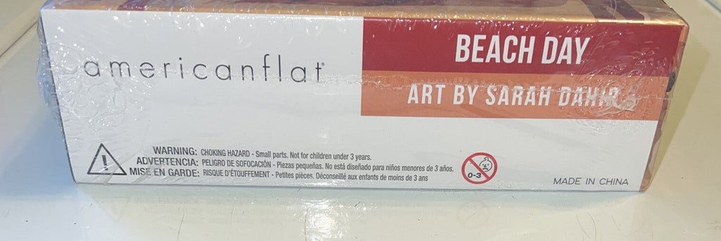 AmericanFlat Beach Day 500 Piece Jigsaw Puzzle 18x 24" Art By Sarah Dahir - Darktower Media