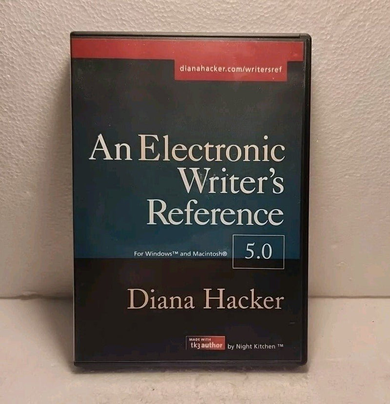 An Electronic Writers Reference: Diana T. Hacker Windows & Mac Ed. 5.0 with book - Darktower Media