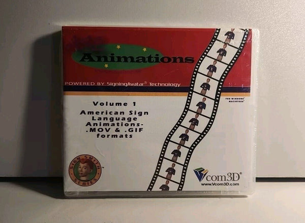 Animations Vol. 1 - American Sign Language Animations - .MOV & .GIF formats 2004 - Darktower Media