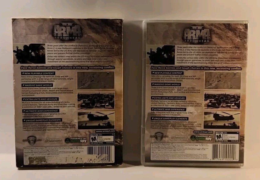 ARMA II: Operation Arrowhead (PC) DVD - ROM CIB With Key/Slipcover - Darktower Media