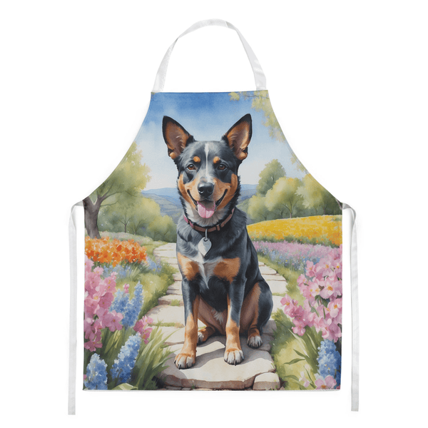 Australian Cattle Dog Spring Garden Apron - Darktower Media