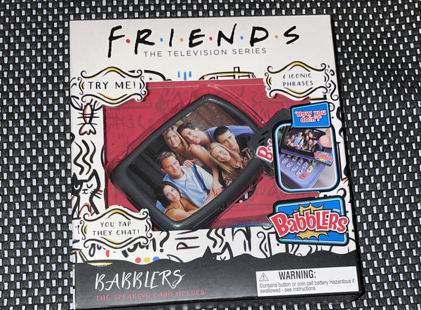 Babbler Friends Talking Keycard Holder with Lanyard 4 Iconic Phrases New - Darktower Media