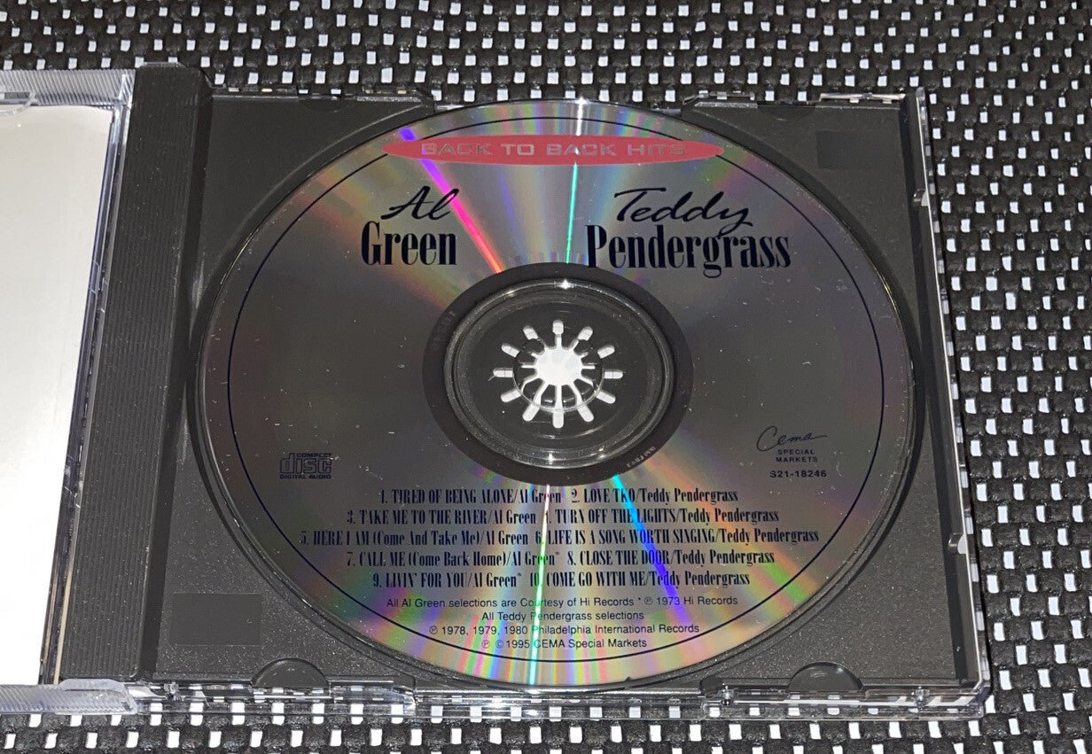"Back To Back Hits" - "Al Green" - "Teddy Pendegrass" ( CD - Hi Records) USA - Darktower Media