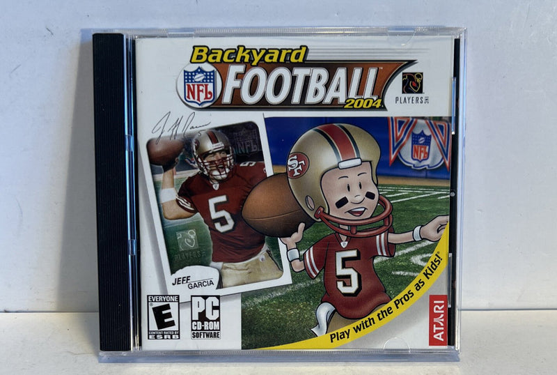 Backyard Football 2004 PC CD - ROM Jeff Garcia 49ers Cover Atari Win98 Me 2000 XP - Darktower Media