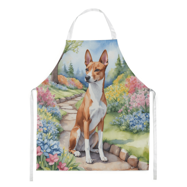 Basenji Spring Garden Apron - Darktower Media