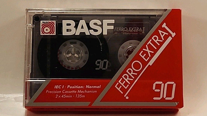 BASF Ferro Extra 90 Minute Blank Cassette Tape New Unopened w1s3 2199 - Darktower Media