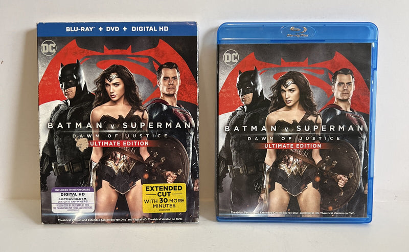 Batman V Superman: Dawn of Justice (Blu - ray, Dvd 2016) USA NM With Slipcover - Darktower Media