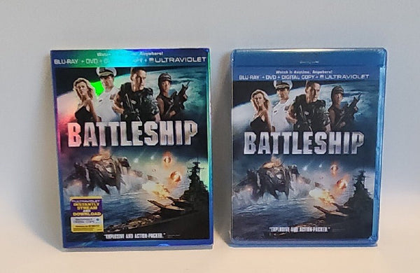 Battleship (Blu - ray/DVD, 2012, 2 - Disc Set, UV & Digital Copy) USA with Slipcover - Darktower Media