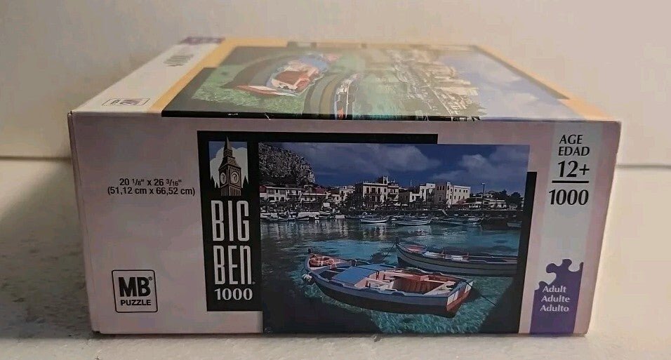 Big Ben Jigsaw Puzzle 1000 Pieces Harbor in Sicily, Italy NEW/SEALED 2008 USA - Darktower Media
