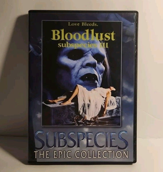 Bloodlust: Subspecies III DVD From The Epic Collection Region free 2005 - Darktower Media