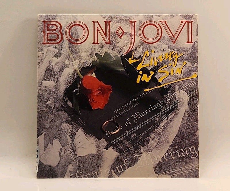 Bon Jovi Living in Sin /Love is War US Polygram 1989 Slipcase CD Single w1s21913 - Darktower Media