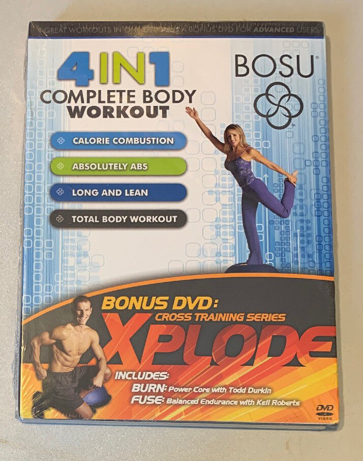 Bosu 4 In 1 Complete Body Workout + Xplode Bonus DVD Set Brand New, Sealed - Darktower Media