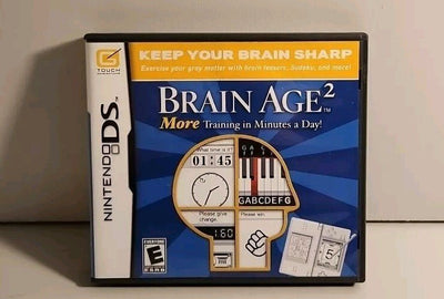 Brain Age 2 Nintendo DS Complete Tested Working r1s6 0716