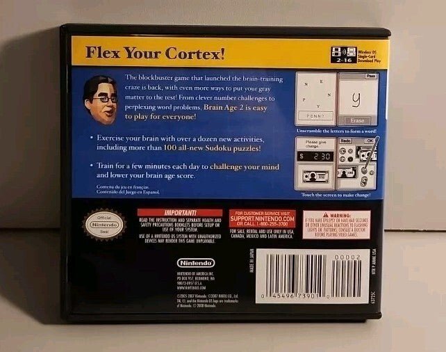 Brain Age 2 Nintendo DS Complete Tested Working r1s6 0716 - Darktower Media