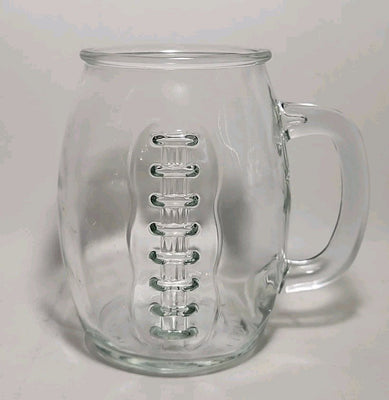 Brand New / XL Glass Football Shaped  Beer Mug  GL400