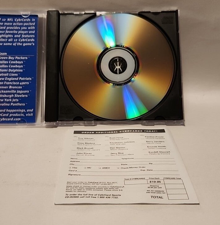 Brett Favre Cyber Card Series 2 CD - Rom Video Game NM - Darktower Media