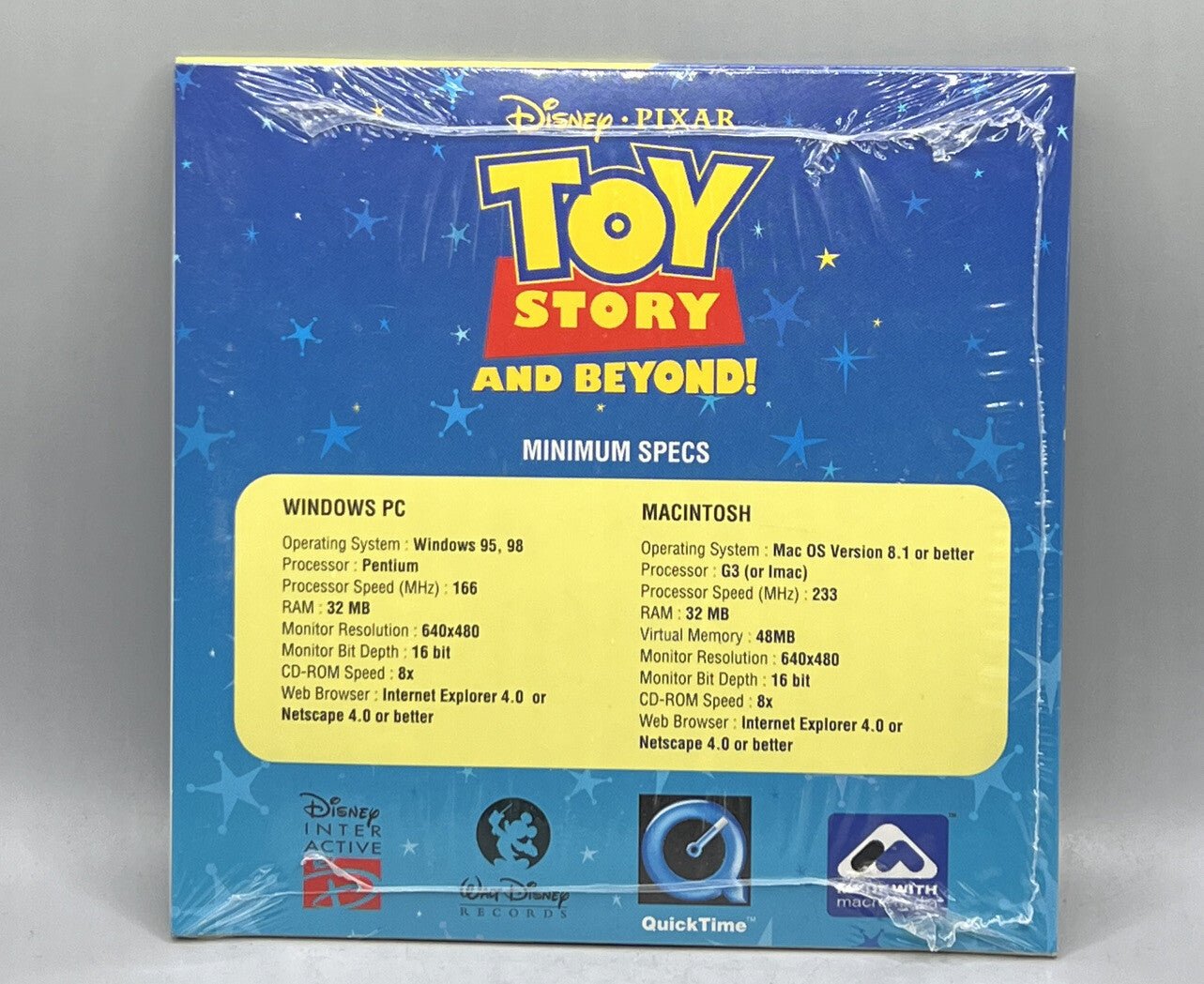 Buzz Lightyear Space Ranger Academy CD ROM Collectible Game. Disney Pixar. New - Darktower Media