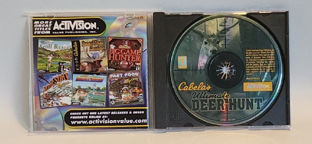 Cabela's Ultimate Deer Hunt (PC, 2001, Activision) CD - ROM USA Win 95/98/ME - Darktower Media