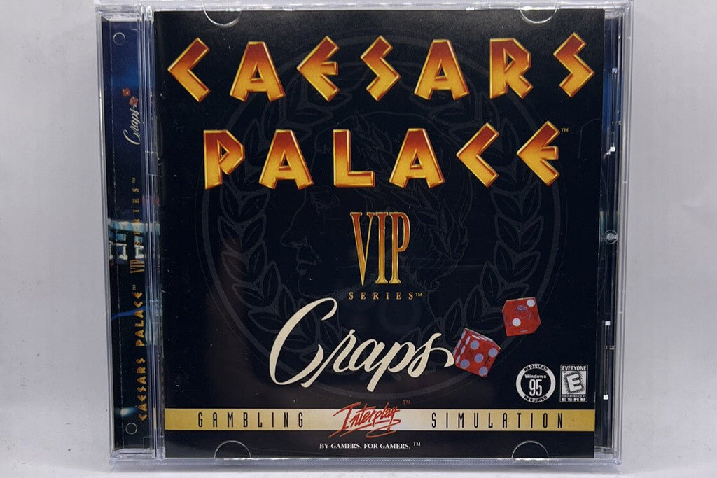 Caesars Palace VIP Series Craps PC CD ROM Win 95 Gambling Simulator Game - Darktower Media