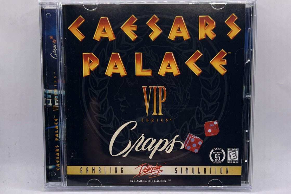 Caesars Palace VIP Series Craps PC CD ROM Win 95 Gambling Simulator Game - Darktower Media
