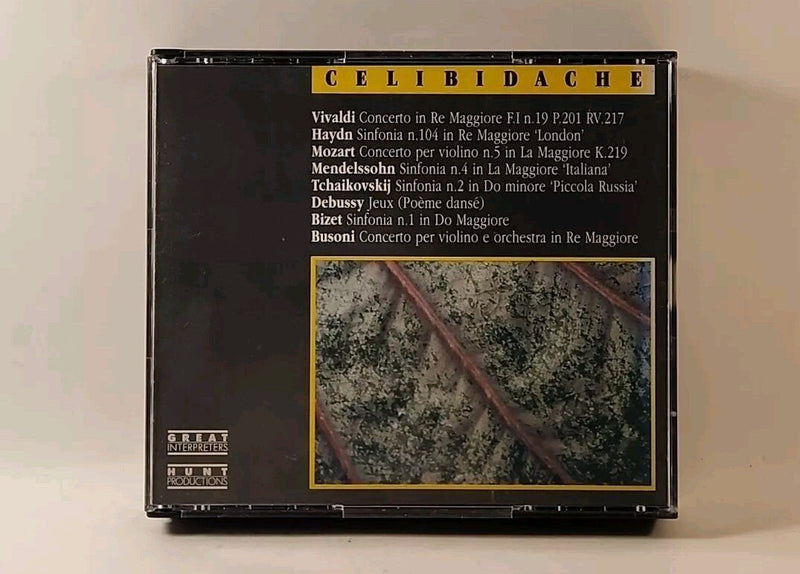 Celibidache Vivaldi Haydn Mozart Etc. 3 CD Box Set w/insert, Italy 1990 r1s3 436 - Darktower Media
