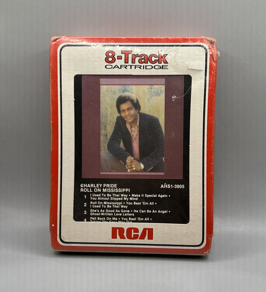 Charley Pride 8 - Track Tape (Roll on Mississippi) - NOS, Rare Factory Sealed 1981 - Darktower Media