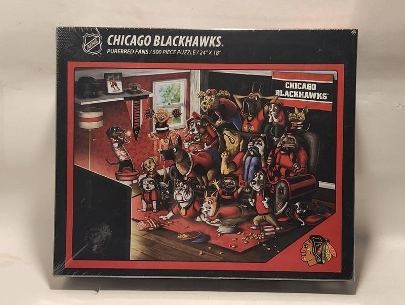 CHICAGO BLACKHAWKS: Official NHL 500 Piece Puzzle - 24 By 18 Inches - Darktower Media