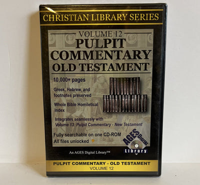 Christian Library Series Vol 12 Pulpit Commentary Old Testament (CD-ROM) WIN MAC