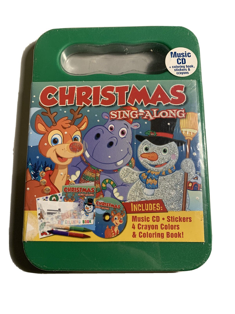 CHRISTMAS SING - ALONG - CD - Coloring Book Stickers/Crayons 4753 - Darktower Media