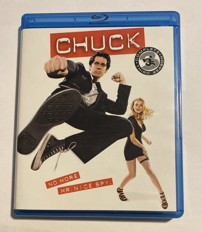 Chuck: The Complete Third Season (Blu-ray Disc, 2010, 4-Disc Set) No Slipcover