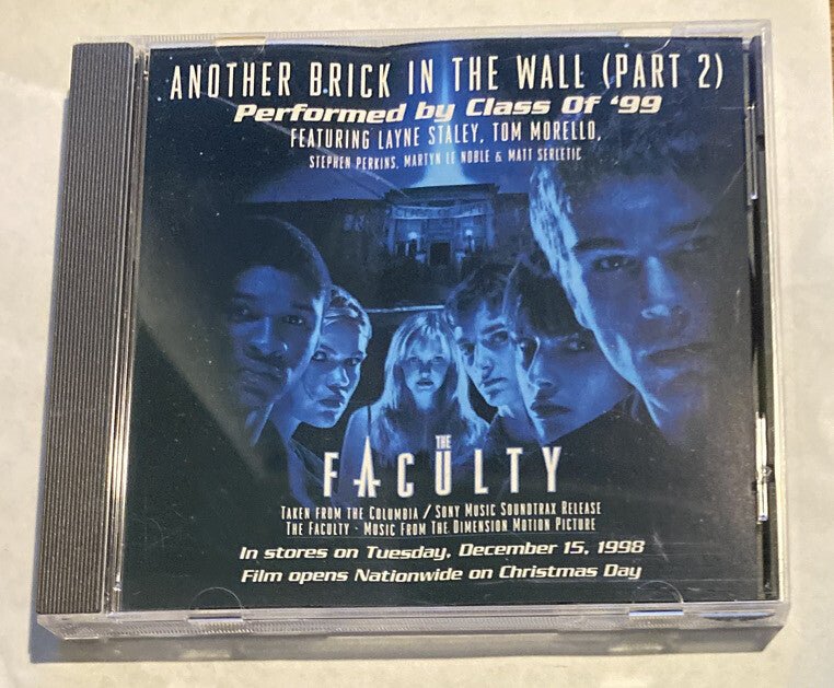 Class Of 99 - Another Brick In The Wall - CD Vg Promo 3 track - Darktower Media